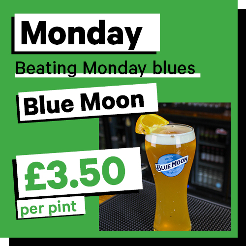 Monday, beating the Monday blues with Blue Moon