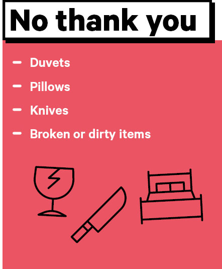 Second image, showing the no please list